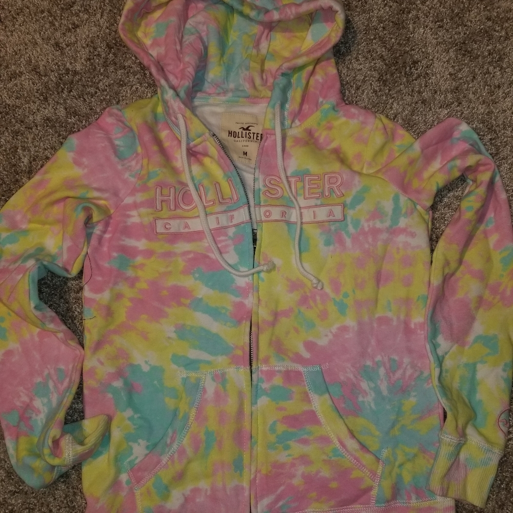 Hollister Tie dyed hoodie